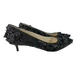 NWT Butler Italy Women's Black Leather Kitten Heel Pump Size 8 *No Box*